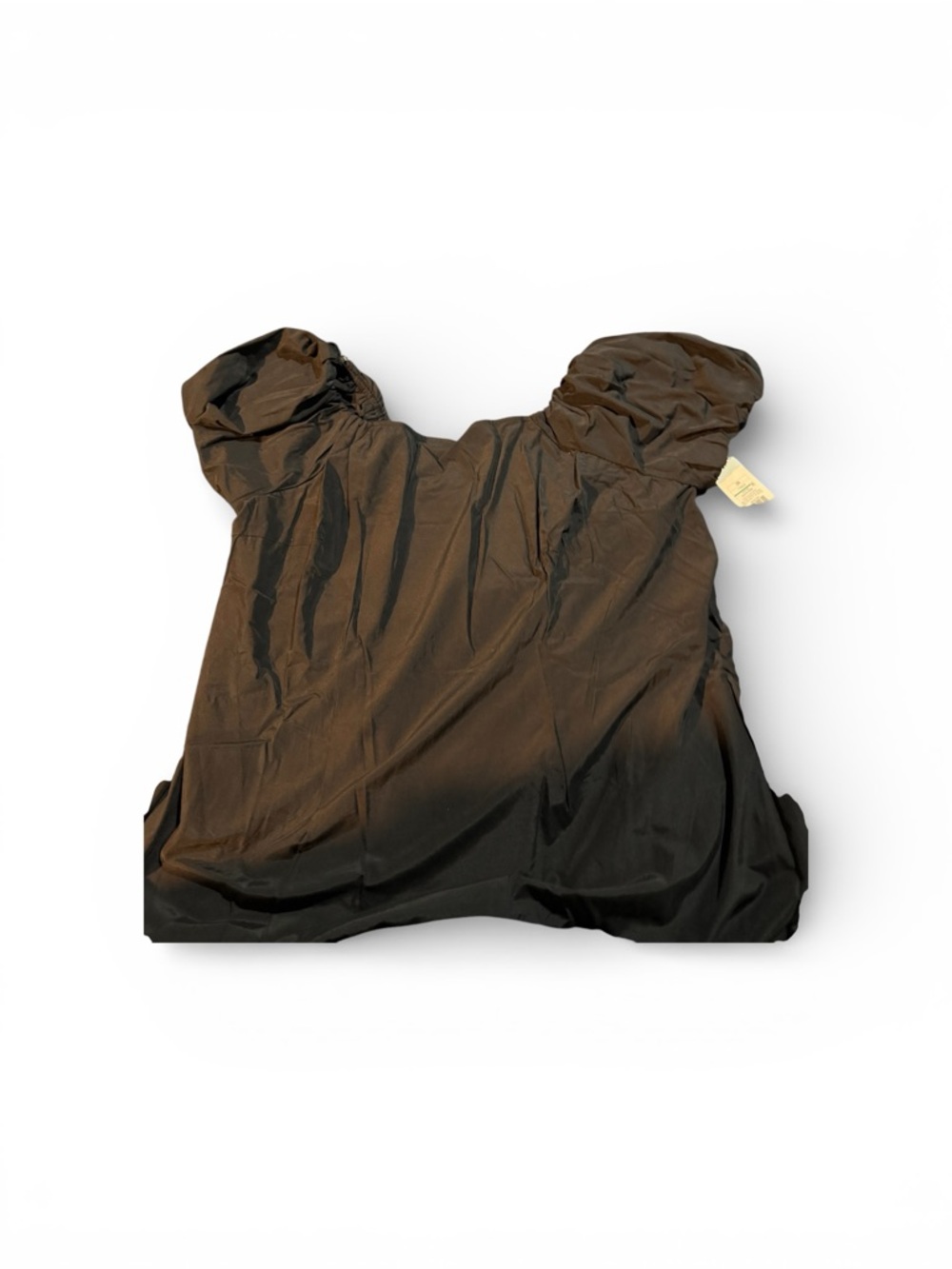 Target smocked bodice puff-sleeve midi dress. Black xxl - Picture 3 of 6